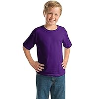 Fashion Gildan 2000B Youth T Shirt Purple Small