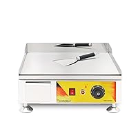 Commercial Electric Grill Flat Pan Frying Equipment Teppanyaki Furnace for Steak/Fish/Chicken Griddle (voltage 220v)