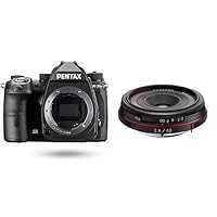 Pentax K-3 Mark III Flagship APS-C Black Camera Bodyviewfinder with 100% FOV with Pentax K-Mount HD DA 40mm f/2.8 40-40mm Fixed Lens for Pentax KAF (Limited Black)