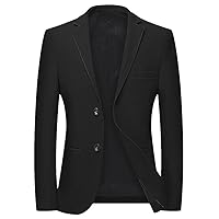 Men's Black Suit Business Casual Blazer Jacket Office Formal Party Wedding Dress Coat