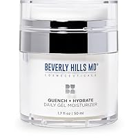 Quench + Hydrate Daily Gel Moisturizer- Visibly Smooth, Plump, Hydrate Face & Neck for Wrinkles, Sagging- Skin Smoothing & Re-Energizing- Visibly Reduce Signs of Aging w/Niacinamide