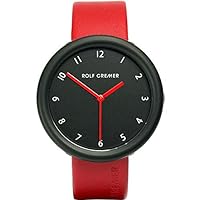 Rolf Kramer 502502 Men's Wristwatch, Red, Dial Color - Black, Watch 3 Hand