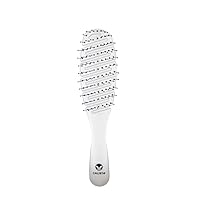 Calista Smoothie Brush, Wet or Dry Hair Flex Brush for Detangling, For All Hair Types (White)