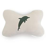 Blue Ocean Streamline Cute Dolphin Car Trim Neck Decoration Pillow Headrest Cushion Pad