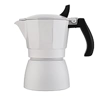 Coffee Pots Mocha Pot Double Valve Espresso Pot Set Household Portable Extraction Coffee Appliance Coffee Pot (Color : White)