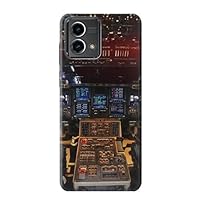 R3836 Airplane Cockpit Case Cover for Motorola Moto G Stylus 5G (2023)