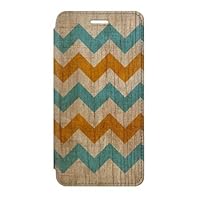 RW3033 Vintage Woods Chevron Graphic Printed Flip Case Cover for iPhone 6 6S
