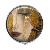 Crying Woman Gustav Klimt Crying Woman Jewelry - Art Photo Pill Box - Charm Pill Box - Glass Candy Box