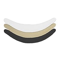 More of Me to Love Viscose and Cotton Blend Tummy Liner 3-Pack, XX-Large, Black, Beige, White