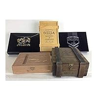 Wooden empty cigar box, pack of 5 cigar boxes, wood