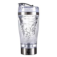 Electric Protein Shaker Mixing Bottle 450ml Portable Automatic Vortex Mixer Cup Leakproof Protein Mix Bottle, Usb Charging(Build-in Battery)