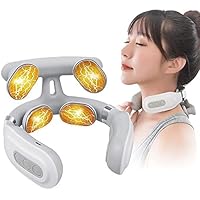 Neck Massager for Neck Pain,Intelligent Portable Neck Massager with Heat Function,USB Charging Neck Relax Massager,Massage at Home,Outdoor,for Women and Men