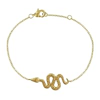 Gold Plated Bracelet Long Snake