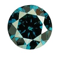 0.22 cts. CERTIFIED Round SI2 Vivid Royal Blue Color Loose Natural Diamond 21047 by IndiGems