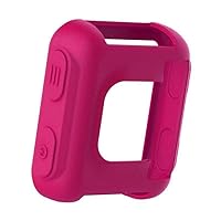 Silicone Protective Case Cover for Garmin Forerunner 35 30 for Garmin Forerunner Approach S20 Smart Watch Accessories (Color : Rose red)