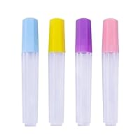 4pcs Clear Plastic Embroidery Felting Sewing Needles Container Pin Needle Storage Tubes Bottle Holder Knitting Needle for Case Box Needle Storage Box
