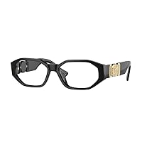 Versace Man Sunglasses Black Frame, Demo Lens Lenses, 56MM