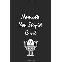 Namaste You Stupid Cunt: Lined notebook