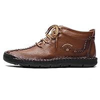 GREAT DEITY Sneaker Shoes, Unisex Work Boots, Lace-Up, Genuine Leather, Low Cut, Shot Boots, Engineer Boots, Casual Shoes, Waterproof, Easy to Walk All Season