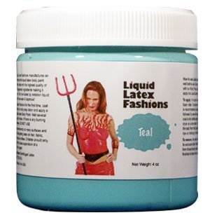 Ammonia Free Liquid Latex Body Paint 8oz Teal