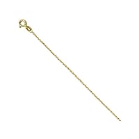 14k Yellow Gold 0.80mm V-P Rope Chain Necklace