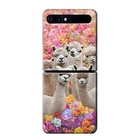 R3916 Alpaca Family Baby Alpaca Case Cover for Samsung Galaxy Z Flip 5G
