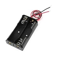 10 Pcs 2 x 1.5V AA Battery Holder Storage Case with Wire Leads BC2AA