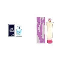 Versace Pour Homme By Gianni Versace For Men. Eau De Toilette Spray 1.7 Oz. & Woman for Women 3.4 oz Eau de Parfum Spray