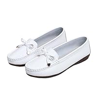 Summer Bean Shoes Women's Flat Casual Shoes Jelly Soled Cowhide Women's Shoes