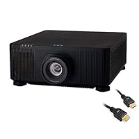 Bundled LP-WU9750B 8000 Lumens DLP Projector (Black) with Two 6ft HDMI Cables