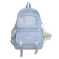 Cute Backpack Y2K Daypacks, Harajuku Fashion Itabag Bag Hiking Travel Backpack Grunge Cute Backpack Purse Casual Women (blue)