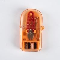 Home Travel Sewing Kit Box Exquisite Portable Mini Household Needle Sewing Box Hot - (Color: Orange)