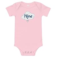 Baby Short Sleeve Cloud Nine one Piece Pink