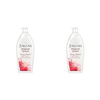 Jergens Original Scent Dry Skin Lotion, Body and Hand Moisturizer for Long Lasting Skin Hydration, with HYDRALUCENCE blend and Cherry Almond Essence, 32 Ounce (Pack of 2)