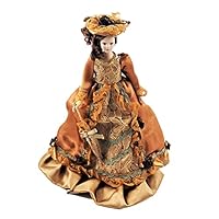 Melody Jane Dollhouse Victorian Lady in Rust Outfit Porcelain 1:12 People