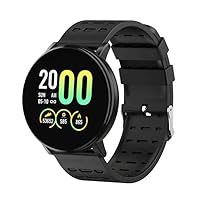 Smart Watch for iOS and Android Phone, Men's Women's Watch IP67 Waterproof Smart Watch Fitness Tracker Watch with Heart Rate/Sleep Monitoring Step Counter Bluetooth Reminder (Black)