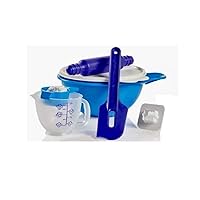 Tupperware My First Baking Set 5pc Blue White Clear & Purple