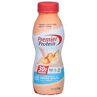 Premier Protein Shake, Peaches & Cream, 30g Protein, 1g Sugar, 24 Vitamins & Minerals, Nutrients to Support Immune Health 11.5 fl oz