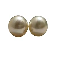 11-11.80 MM Size (Approx.) Beautiful Real South Sea Pearl of Pair | Near Round Shape | Cream Color | AA Luster | Personalize Gift