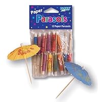 Club Pack of 288 Tropical Paper Parasol Food, Drink or Decoration Party Picks 4