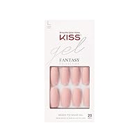 Kiss Nails GEL FANTASY-Long Design Nails w/Adhesive Tabs & Glue (KGN09-AB FAB)