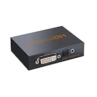 HDMI to DVI with Audio Converter Digital S/PDIF Coax and Analog Stereo Adapter