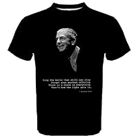 Leonard Cohen Quote Music Men's Sports Tee T-Shirt LC1 Black