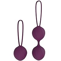 Weighted Ben-Wa Exercise Ball Set of 2 - Hypoallergenic Silicone - Improve Grip for Better Orgasms and Better Sex!