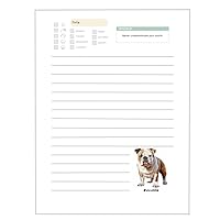 Dog Breed Motivational Notepad: 50 Pages of Daily Positivity and Adorable Dog Breeds. Multi-Purpose Cute Stationery, Home Office Supplies. Grocery List.