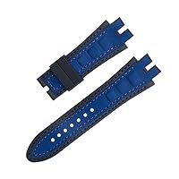 Fit For Roger Dubuis Strap For EXCALIBUR Series 28mm Nubuck Leather Belt Silicone Watch Band Accessories