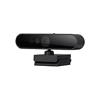 Lenovo Performance FHD Webcam, 1080p FHD, USB-C,Log-on with Windows Hello, Dual Microphones, 95 Degree Lens and 4X Digital Zoom, Sliding Privacy Shutter, Black