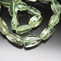 LKBEADS 3 Strand Lot Green Amethyst Prasiolite Faceted Cut Tumble Nugget Gemstone Craft Beads 10 Inch Long 12mm 17mm Code-HIGH-26306