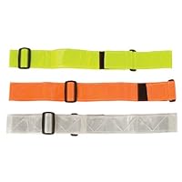 Safety Flag SBWRX2LY Fluorescent/Reflective Waist Belt, Lime/Yellow