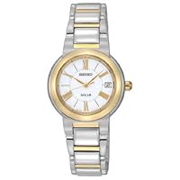Seiko Women's SUT034 Two Tone Stainless Steel Analog with White Dial Watch